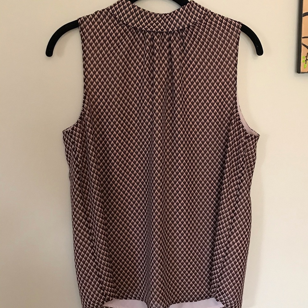 M RW&CO high neck  blouse - pink, burgundy, black